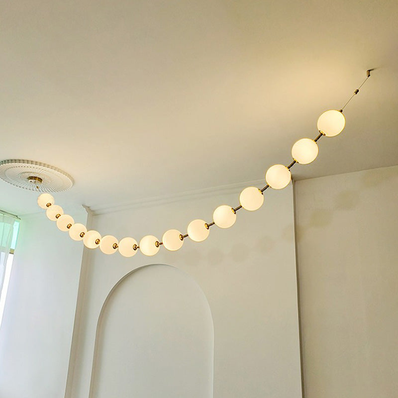 WOW Pearl Acrylic Ball Chandelier-wow2705