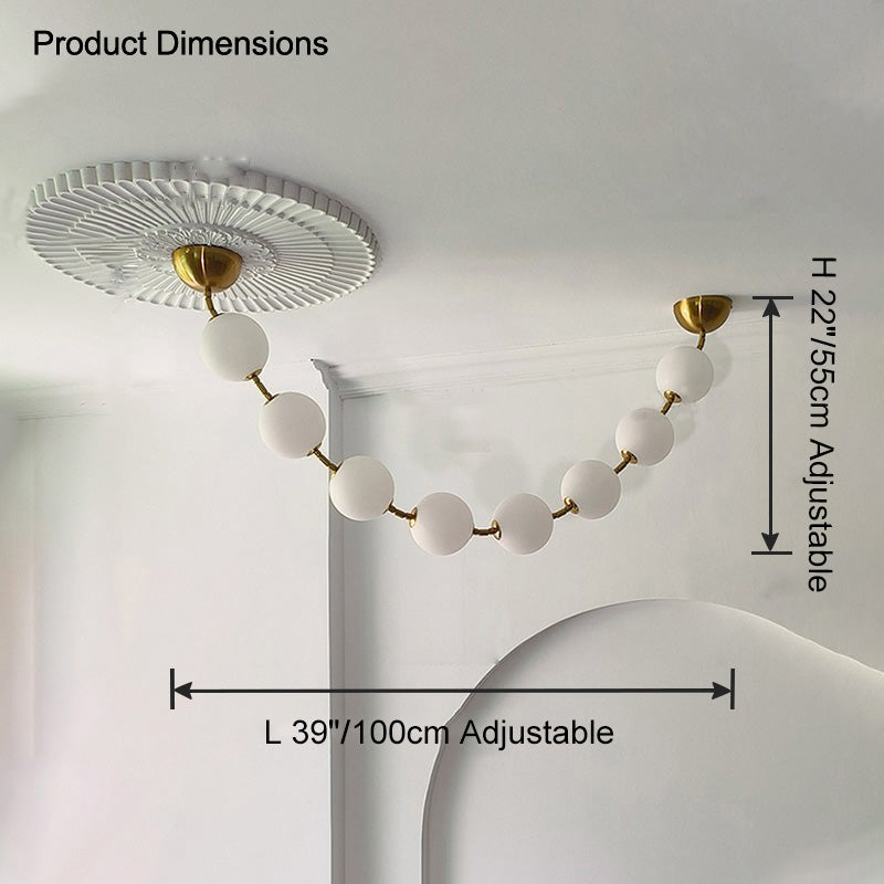 WOW Pearl Acrylic Ball Chandelier-wow2705