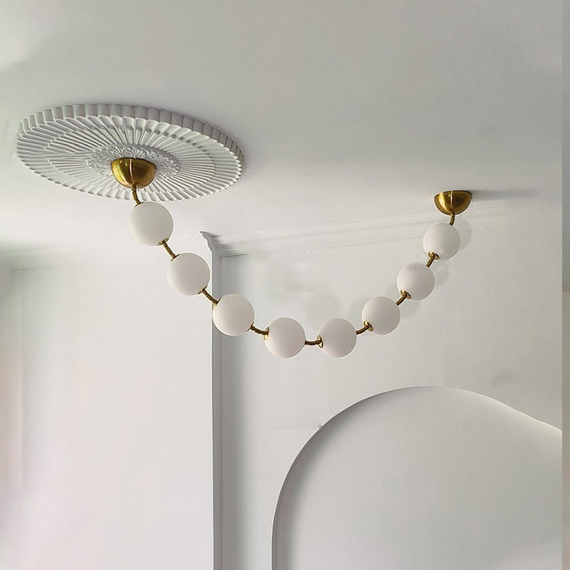 WOW Pearl Acrylic Ball Chandelier-wow2705