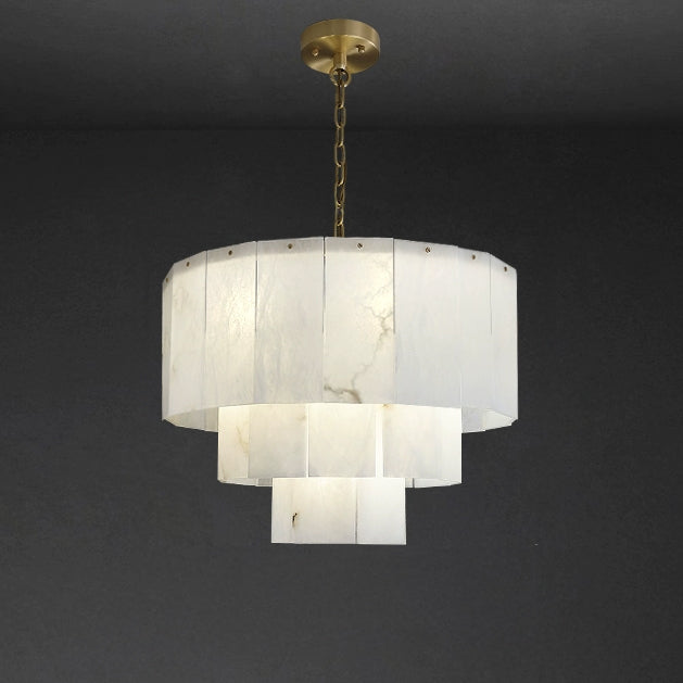 WOW Tiered Alabaster Chandelier-wow2829