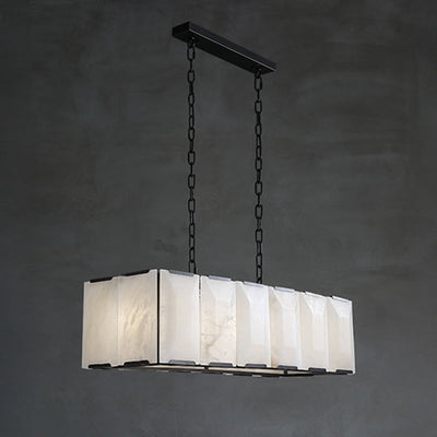 WOW Rectangular Alabaster Chandelier-wow2847