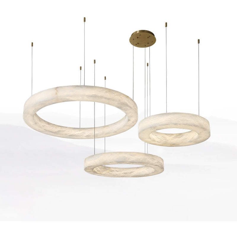 WOW 3 Rings Alabaster Chandelier-wow2857