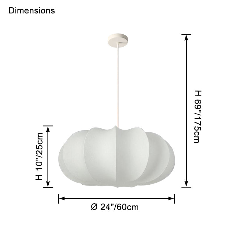 WOW Pumpkin Silk Pendant Light-wow2968