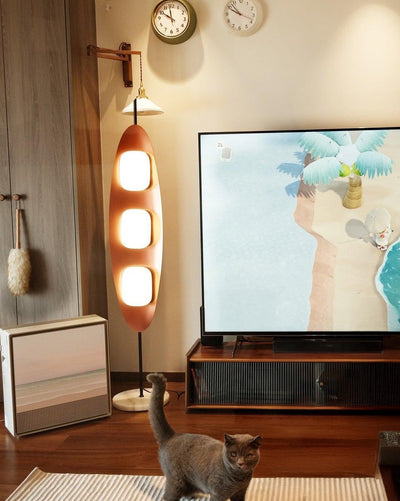 WOW Modern Wood Oval Floor Lamp-wow7080