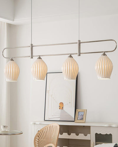 WOW Ceramic Bud Linear Chandelier-wow2121b