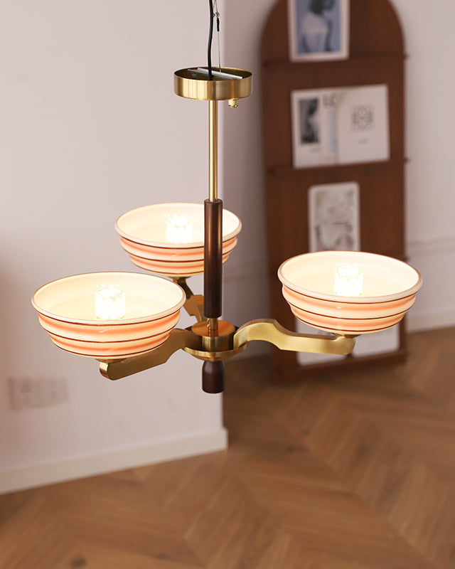 WOW Colored Glass Bowl Up Light Chandelier-wow2605