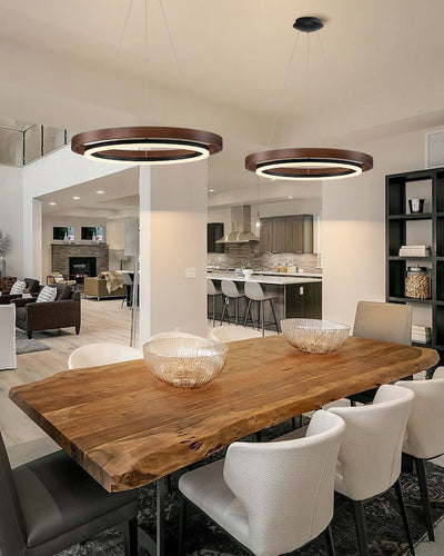 WOW Wood Circular Led Chandelier-WOW2492