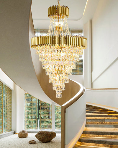 WOW Tiered Tapered Crystal Chandelier-wow2699