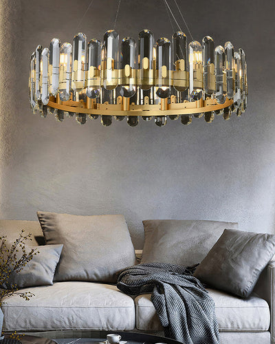 WOW Gold Crystal Round Chandelier-wow2779