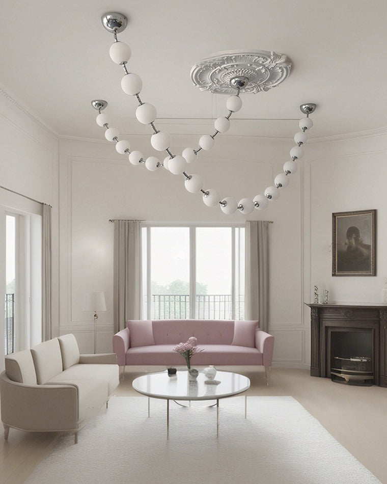 WOW Pearl Acrylic Ball Chandelier-wow2705