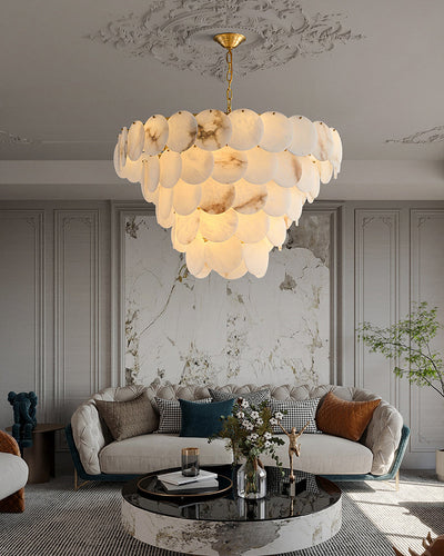 WOW Tiered Alabaster Chandelier-wow2849