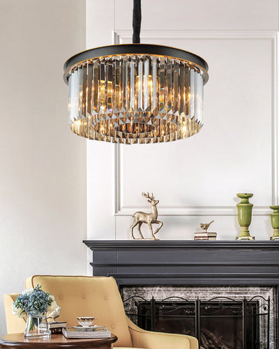 WOW Smoked Crystal Round Chandelier-wow2919