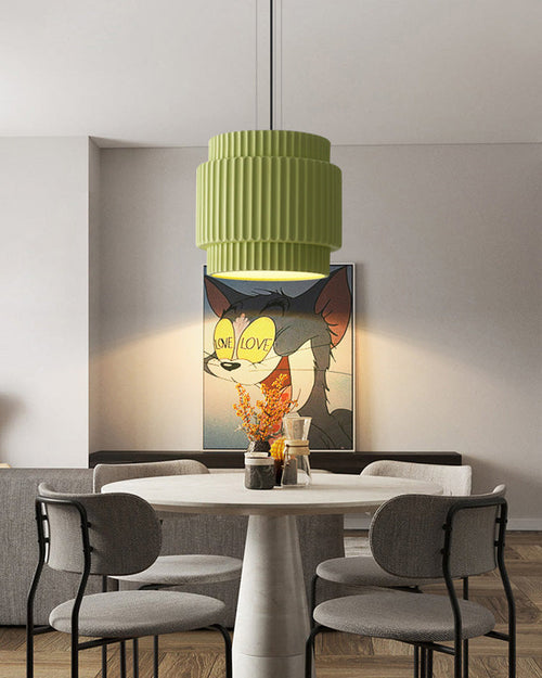 WOW Ribbed Drum Pendant Light-wow2469