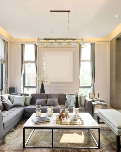 WOW Glass Ball Linear Chandelier-wow2792