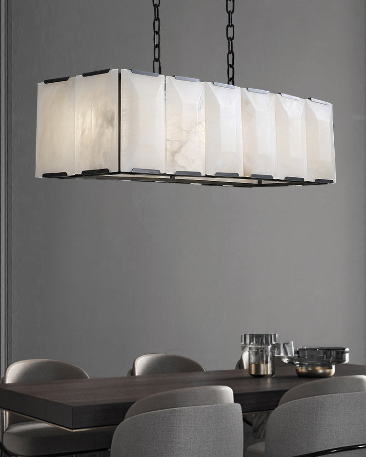 WOW Rectangular Alabaster Chandelier-wow2847