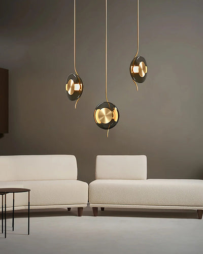WOW Pendulum Glass Disc Pendant Light-wow2501