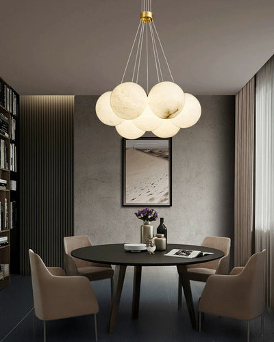 WOW Cluster Globe Alabaster Pendant Chandelier-wow2865