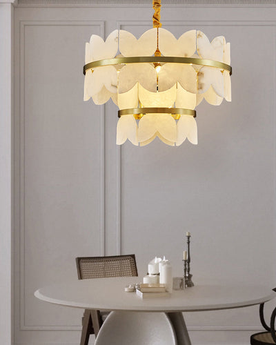 WOW Butterfly Tiered Alabaster Chandelier-wow2851