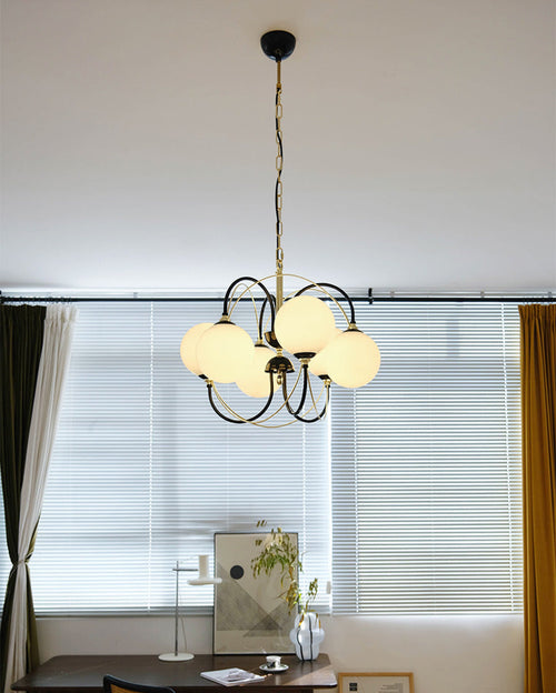 WOW Mid Century Modern Glass Globe Chandelier-WOW2450