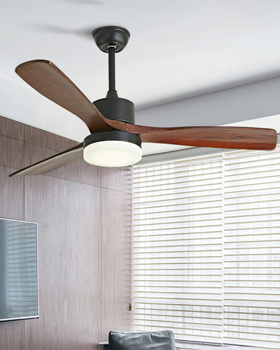 WOW 3 Wood Blade Ceiling Fan Lamp-wow5068