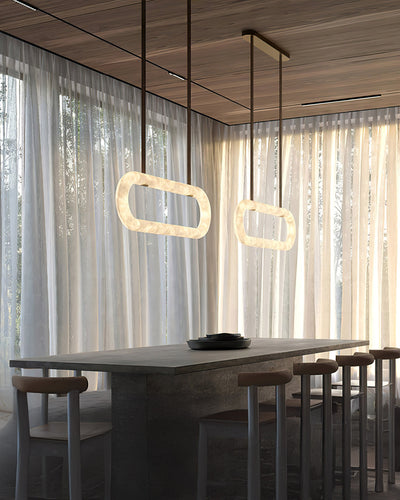 WOW Oval Alabaster Chandelier-wow2872