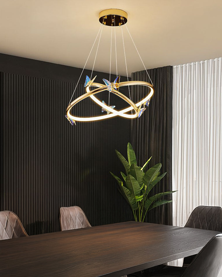 WOW Butterfly Circular Led Chandelier-wow2802