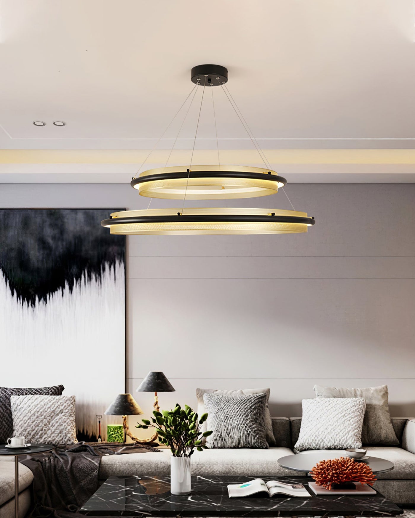 WOW Tiered Circular Led Chandelier-wow2119b