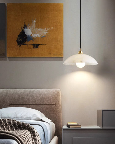 WOW Dome Alabaster Pendant Light-wow2839