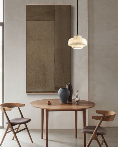 WOW Drum Alabaster Pendant Light-wow2841