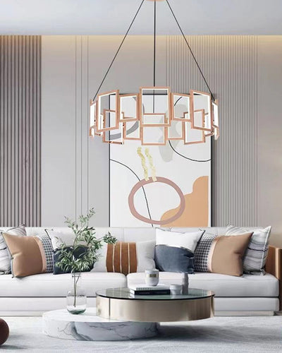 WOW Rectangular Led Round Chandelier-wow2778