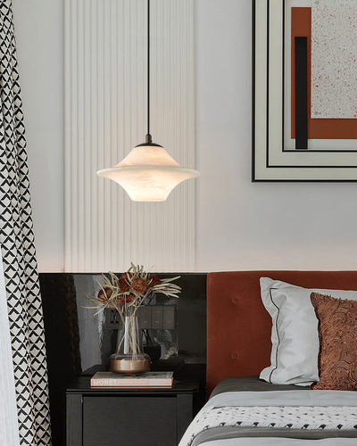 WOW Flying Saucer Alabaster Pendant Light-wow2878