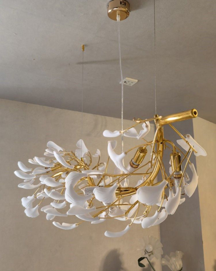 WOW Ginkgo Long Ceramic Chandelier-wow2490