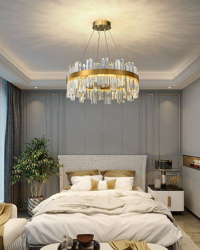 WOW Luxury LED Gold Plated Crystal Chandelier-wow2531