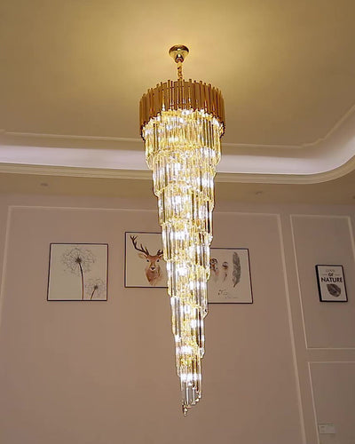 WOW Gold Cascading Crystal Chandelier-wow2185d