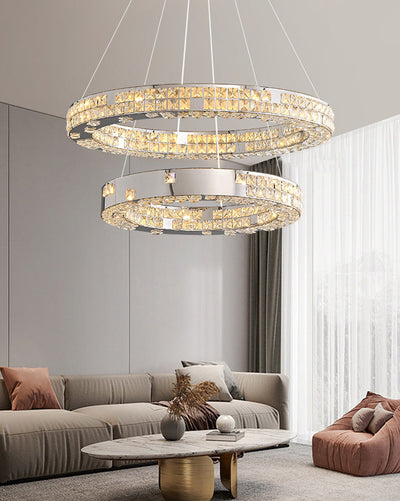 WOW Tiered Circular Crystal Chandelier-wow2544