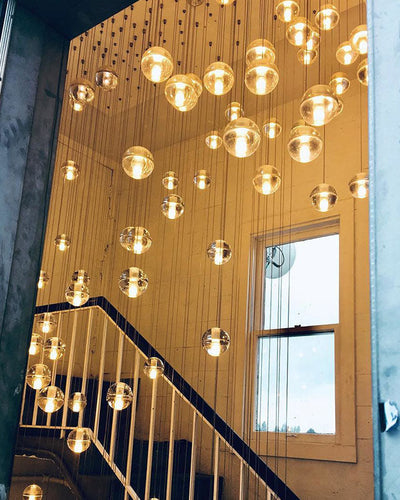 WOW Cascading Glass Ball Dining Room Chandelier-wow2648