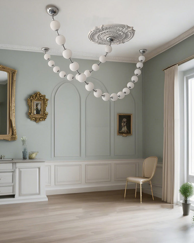 WOW Pearl Acrylic Ball Chandelier-wow2705
