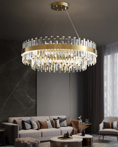 WOW Tiered Round Crystal Chandelier-wow2562