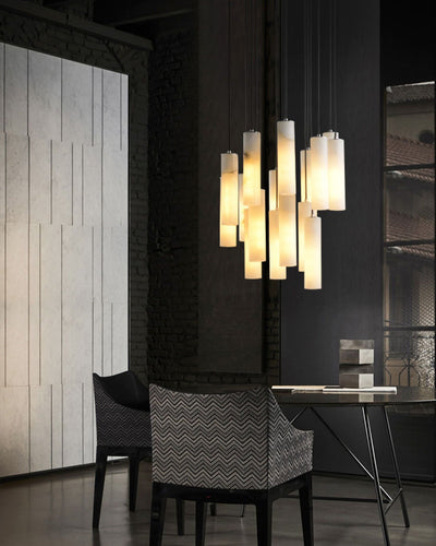 WOW Cascading Cylinder Alabaster Chandelier-wow2827