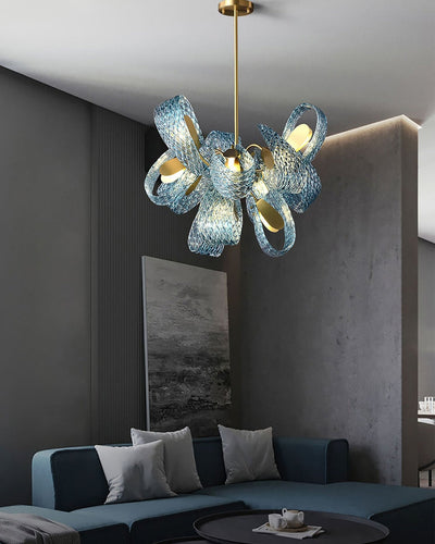 WOW Peacock Art Glass Chandelier-wow2213b