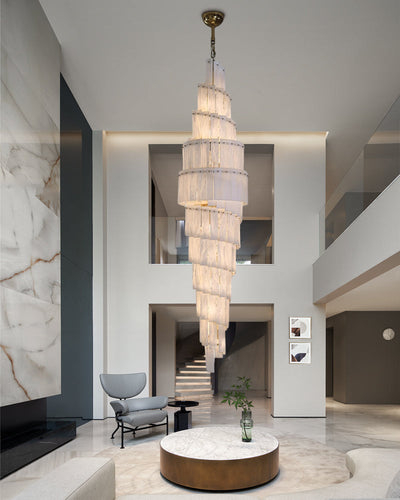 WOW Tiered Alabaster Staircase Chandelier-wow2928