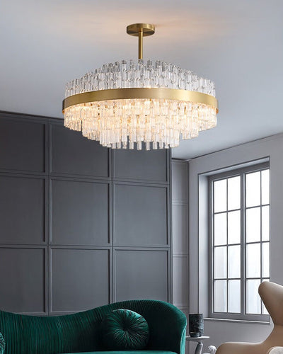 WOW Gold Round Crystal Chandelier-wow2547