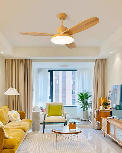 WOW 3 Wood Blade Ceiling Fan Lamp-wow5090