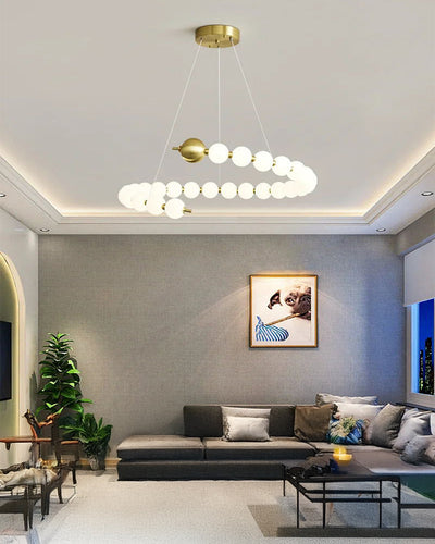 WOW Spiral Pearl Chandelier-wow2812