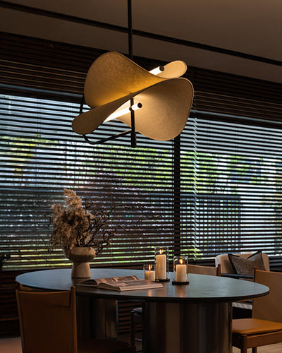 WOW Japandi Linen Chandelier-wow2817