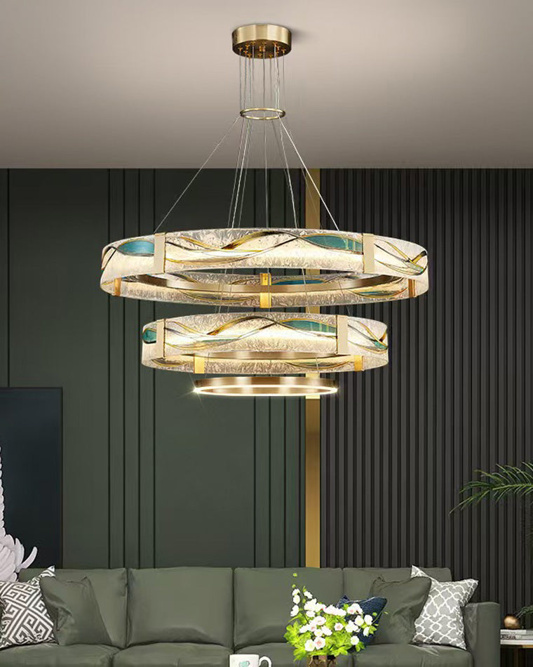 WOW Enamel Tiered Round Chandelier-wow2336