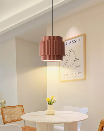 WOW Ribbed Drum Pendant Light-wow2469