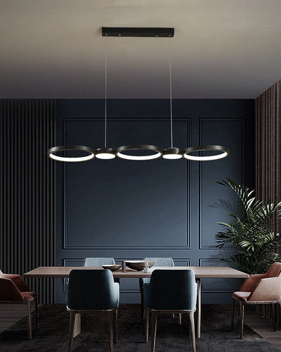 WOW Multi Circle Linear Pendant Light-wow2765
