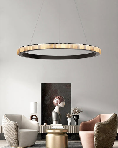 WOW Tiered Circular Alabaster Chandelier-WOW2858