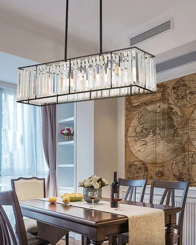 WOW Rectangular Crystal Prism Chandelier-wow2588